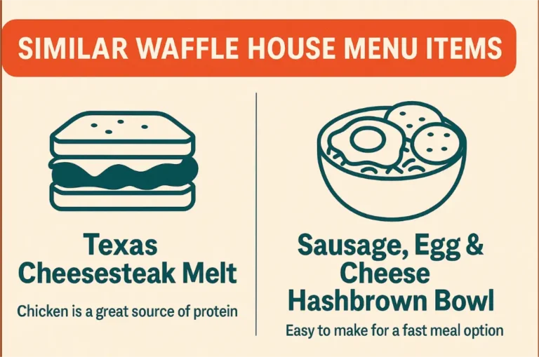 Similar Menu items with waffle house chicken melt
