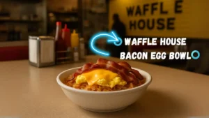 Waffle House Bacon egg and cheese hashbrown bowl hero image