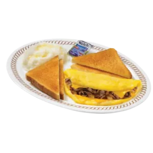 Waffle House Cheesesteak Omelete