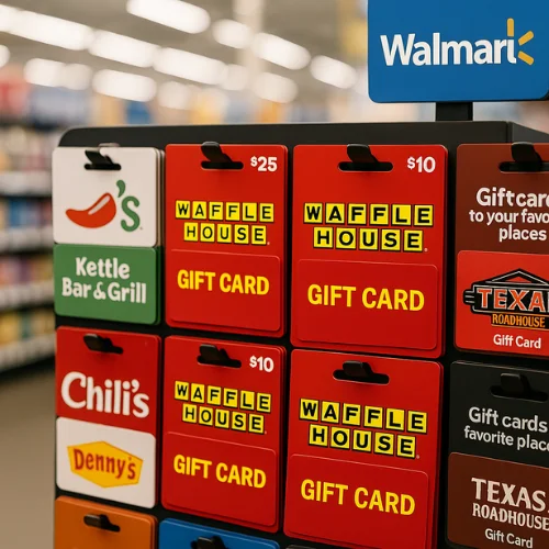 Waffle House Gift Cards at Retail Stores
