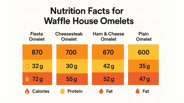 Waffle House Omelet Nutrition facts