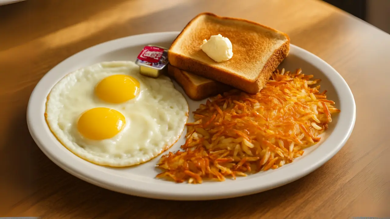 Waffle House Two Egg Breakfast