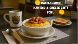 Waffle house ham egg and cheese grits bowl