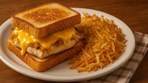 waffle house chicken melt calories