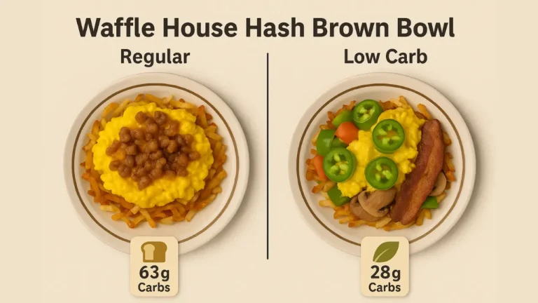 waffle house hash brown carbs