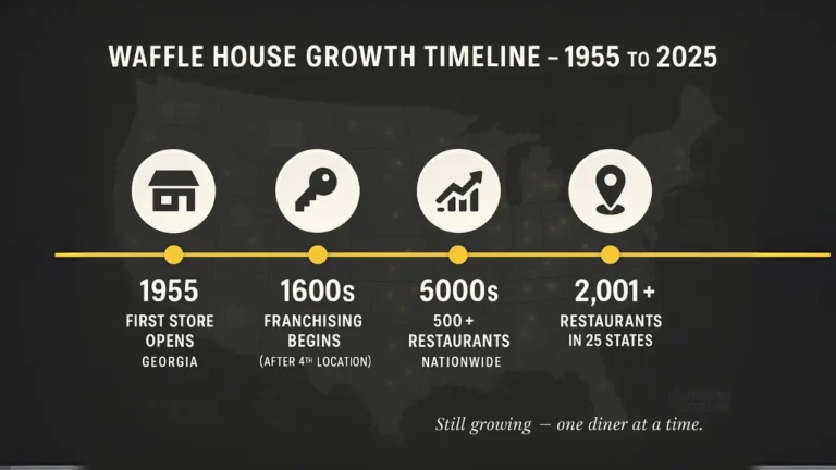 who own's waffle house.waffle house growth timline
