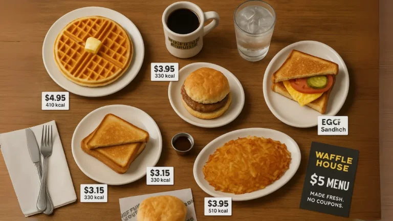 waffle house $5 menu prices and nutrition