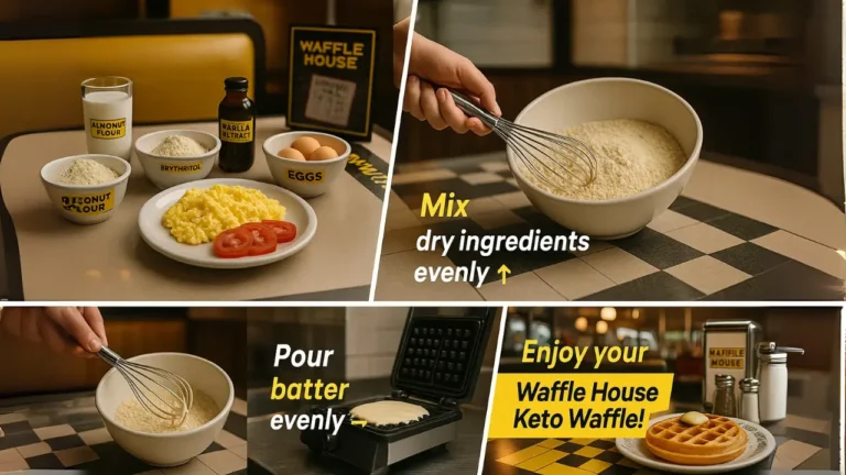 A waffle maker on a kitchen counter, ready to prepare waffle house keto-friendly waffles for breakfast at Waffle House.